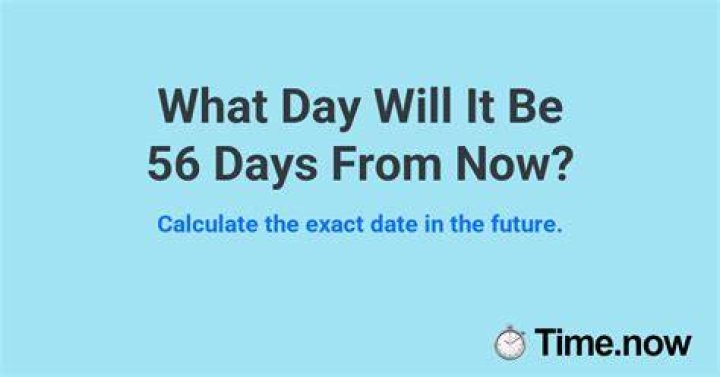 Discover the Future: What Day Will it Be 56 Days From Now?