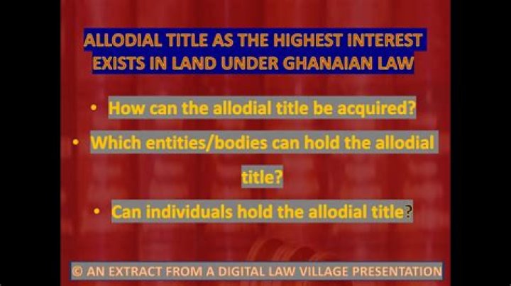 Understanding Alodial Title: A Comprehensive Guide